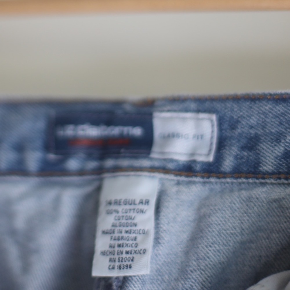 Liz Claiborne Lizwear Jeans Womens 14 Regular Light Wash High Waist Mom Tapered - Picture 4 of 11
